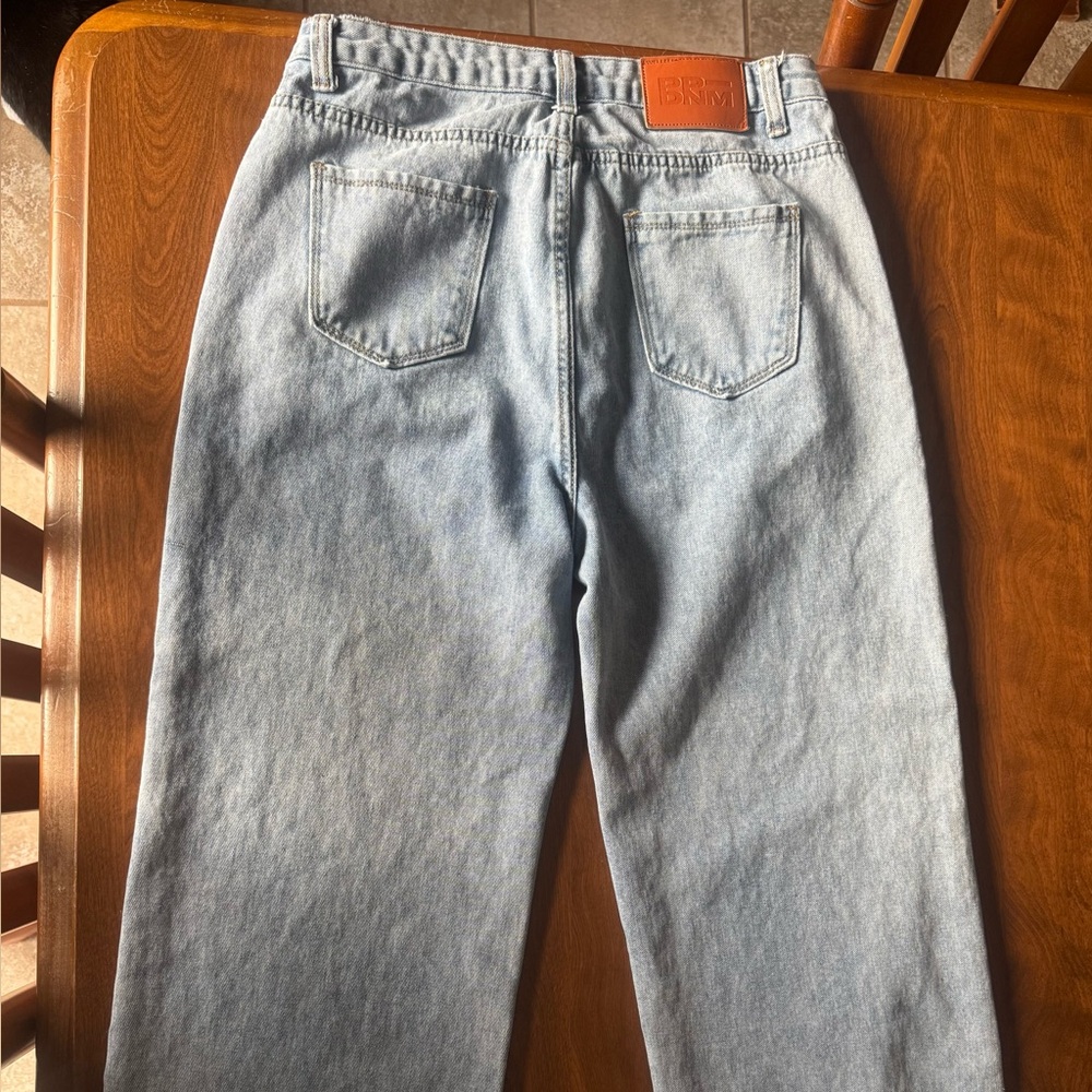 Princess Polly Light Wash Wide Leg Jeans - Picture 3 of 5